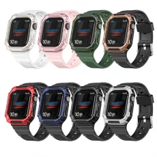 China CBIW498 Rugged TPU Watchband Strap For Apple Watch Series 7 41mm 45mm Case and Band manufacturer
