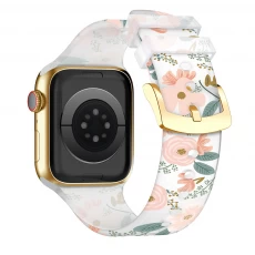 China CBIW520 Custom Printed Transparent Watch Band For Apple Watch Ultra 49mm Series 8/7/6/5/4/3 manufacturer