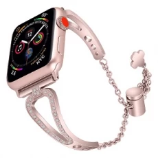 China CBIW83 Dameshorloge met diamanten strass roestvrij staal voor Apple Watch fabrikant