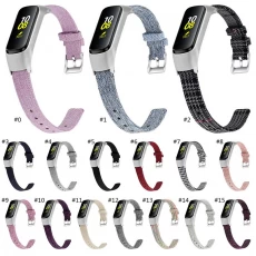 China CBSF04 Canvas slimme horlogeband voor Samsung Galaxy Fit E R375 fabrikant