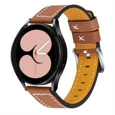 China CBSGW-02 Trendybay Retro Echtes Leder Uhrenarmband Strap für Samsung Galaxy Watch 4 Classic 42mm 46mm Watch4 40mm 44mm Hersteller