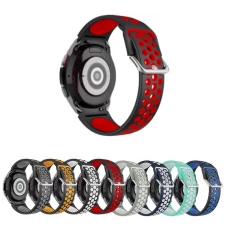 Çin CBSGW-16 Çift Renkli Spor Silikon Kauçuk İzleme Kayışı Saat Bandı Samsung Galaxy Watch 5 40mm 44mm Pro üretici firma