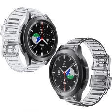 중국 CBSGW-26 Samsung Galaxy Watch를위한 투명 투명 TPU 시계 밴드 스트랩 4 44mm 40mm 46mm 42mm 제조업체