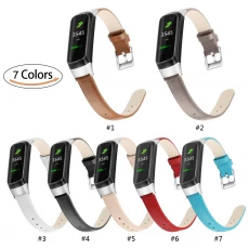 Chiny CBSW445 Inteligentny skórzany pasek do zegarka Samsung Galaxy Fit R370 producent