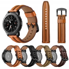 China CBSW66 20mm 22mm Genuine Leather Wrist Strap Watch Band manufacturer