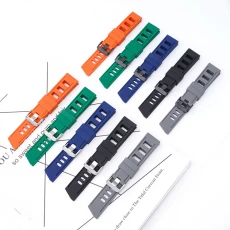 China CBUS205 Hot Selling 20mm 22mm Casual Sport Wristband Silicone Watch Bands manufacturer