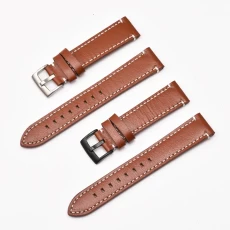 China CBUS40 18mm 20mm 22mm 24mm Smart Watch Leather Band manufacturer