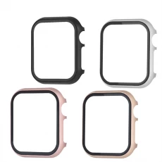 Chiny CBWC21 Szkło hartowane Pełny ekran Protector Metal Watch Case dla Apple Watch Series 7 41mm 45mm producent