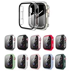 China CBWC24 Full Coverage Tempered Glass Screen Protector Smart Watch Cases For Apple Watch Series 7 45mm 41mm manufacturer