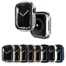 China CBWC26 PC Glass Cover With Screen Protector For Apple Watch Case 40mm 44mm 41mm 45mm manufacturer
