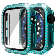 China CBWC27 Diamond PC Bumper Screen Protector Watch Case For Apple Watch 38mm 40mm 41mm 42mm 44mm 45mm manufacturer