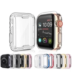China CBWC7 Soft Clear TPU Screen Protector Watch Protective Case For Apple Watch Series 6 5 4 3 SE Cover manufacturer