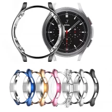 China CBWPC-01 Galomoplated TPU Bumper Beschermende Cover Watch Case voor Samsung Galaxy Watch4 Classic 42mm 46mm fabrikant