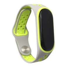 China CBXM349 Doppel Farbe Sport Silikonkautschuk Handschlaufe Für Xiaomi Mi Band 3 Strap Hersteller