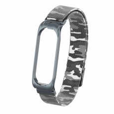 China CBXM402 For Xiaomi Mi Band 4 Strap Camouflage Stainless Steel Smart Watch Band manufacturer