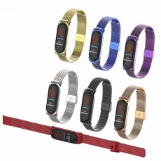 China CBXM404 Luxury Mesh Stainless Steel Wrist Watch Strap For Xiaomi Mi Band 4 manufacturer