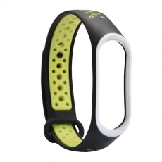 China CBXM410 Breathable Sport Rubber Watch Strap For Xiaomi Mi Band 4 manufacturer