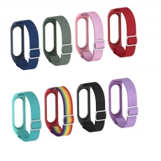 China CBXM569 Verstelbare Stretchy Solo Lus Bands Elastische Nylon Polsband Strap voor Xiaomi MI Band 6 5 4 3 Smart Watch Armband fabrikant