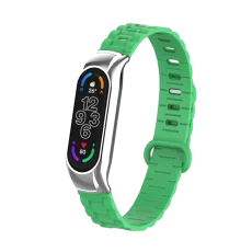 China CBXM7-15 Metal Case Soft TPU-horlogeband voor Xiaomi Mi Band 7 Smart Watch-polsbandje fabrikant