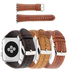 China Crazy Horze Pattern  Leather Replacement Watch Band manufacturer
