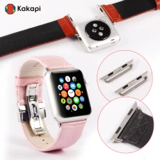 China Kakapi band leather watchband for apple watch with adaptor manufacturer