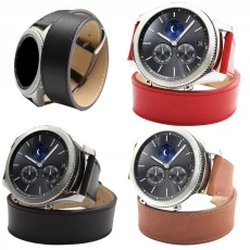 Китай Стиль отдыха Universal Samsung Gear S3 Кожаные ремешки для часов производителя