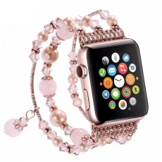 Çin Lüks dekore el yapımı kadın takı akik taş değiştirme Apple Watch kayışlar üretici firma