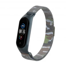 China Milanese Loop Stainless Steel Metal Strap For Xiaomi Mi band 5 Smart Watch manufacturer