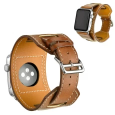Chine Nouvelle arrivée de la mode apple montre des bandes de montre en cuir de remplacement fabricant