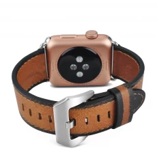 China Vintage Genuine Leather Apple Watch Band Replacement  Wristband manufacturer