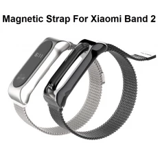 China Xiaomi Mi Band 2 Milanese Magnetic Loop Stainless Steel Wrist Bracelet Strap manufacturer