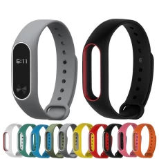 China Xiaomi Mi Band 2 Strap Colorful Replacement  Silicone Wrist  Band manufacturer