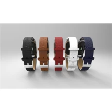 China Xiaomi mi band 2 Genuine Leather Strap Stainless Metal Buckle manufacturer