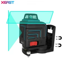 الصين XEAST 12 خطوط 3D ليزر أخضر المستوى الذاتي الإستواء 360 شعاع الليزر الأخضر والأفقية الصليب الأخضر XE-312G الصانع