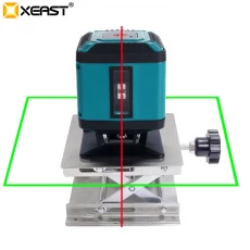 China XEAST Mini Portable 3D Green 5 Lines (4 H and 1 V) Self-Leveling 360 Degree line Laser Level Measuring for floor leveling check manufacturer