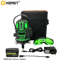 China XEAST XE-11A 5 line 6 point Green laser level meter 360 degree laser level with outdoor mode tilt mode Self Leveling manufacturer