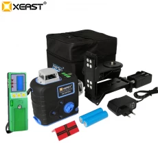 China XEAST XE-68 PRO 3D Laser Levels 12 Lines Cross Level Self Leveling Outdoor 360 Rotary green Laser with Laser receiver manufacturer