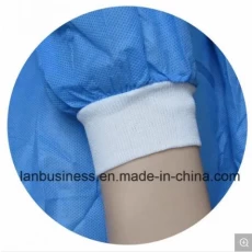China 100% polyester thread knit cuffs for surgical gown manufacturer