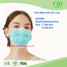 Китай 3 -й одноразовой маски для лица производителя