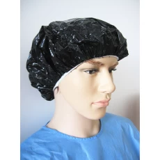 China Black Bath Cap Used in Home, Hotel and Salon manufacturer