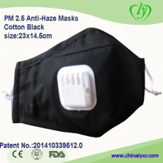 China Black Reusable Anti-pollution Cotton Mask manufacturer