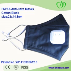 Chine Masque de coton réutilisable noir noir fabricant