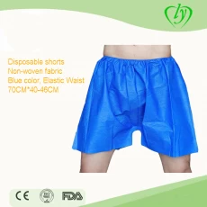 Китай Синие одноразовые шорты поставщик нижнего белья производителя