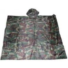 China Camouflage Rain Suit for Hinking With Hood manufacturer