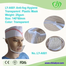 China Reinigung Anti-Nebel-Hygiene-Kunststoff-Haustierlächeln-Maske Hersteller