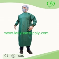 China Coton wiederverwendbare OP-Robe wasserdichte medizinische OP-Roben für das Krankenhaus Hersteller
