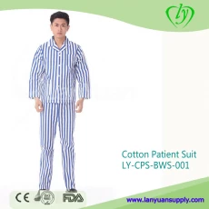 Китай Хлопковые костюмы для пациентов Хлопковая одежда из полиэстера для пациентов производителя