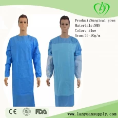 China Custom Reinforced Non Woven Disposable Medical Surgical gown manufacturer