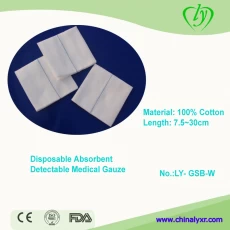 China Disposable Absorbent Detectable Medical Gauze manufacturer