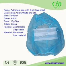 China Disposable Hairnet Hood Anti-Spit Hood manufacturer